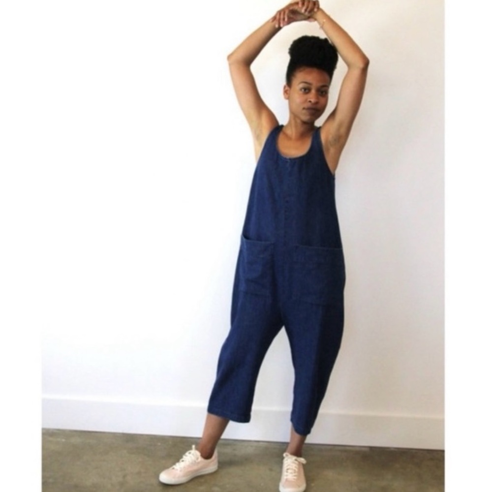 Ilana Kohn jumpsuit, Indigo Denim, size L